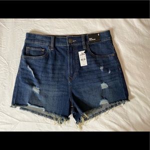 NWT Express Shortie Super High Rise Denim Shorts